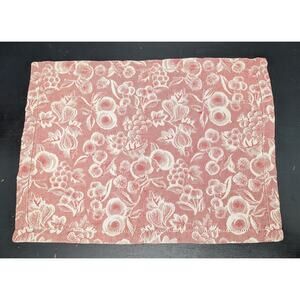 Set of 12 Anichini Jacquard Placemats Red Grape Plum Fruits Luxury Cotton Italy